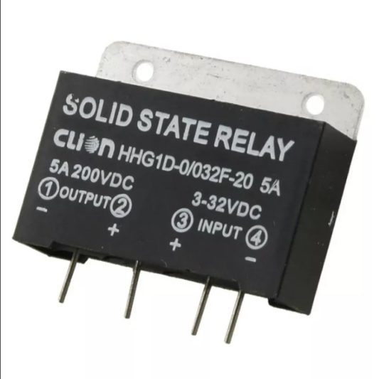 Solid State Relay upright HHG1D-0 032F-20 5A Röle 5A 200VDC / 3-32 VDC