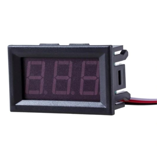 0.56 inch DC 0-100V Digital Voltmetre 3 Telli Panel Tip - Görsel 3