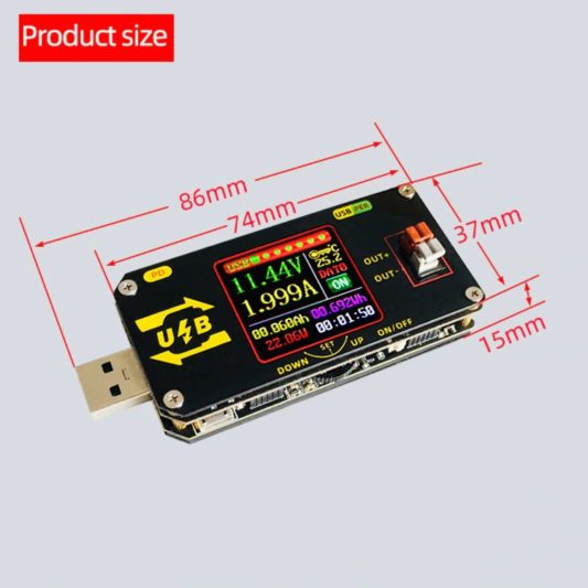 15W dijital USB DC-DC dönüştürücü XY-UDP 0.6-30V Voltaj Dönüştürücü - Görsel 7