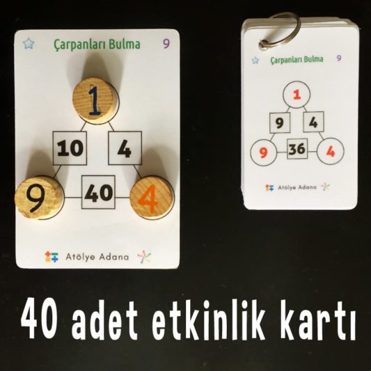 Çarpanları Bulma - Matematik Akıl Zeka Mantık Bilsem Hazırlık Oyunu - Görsel 2