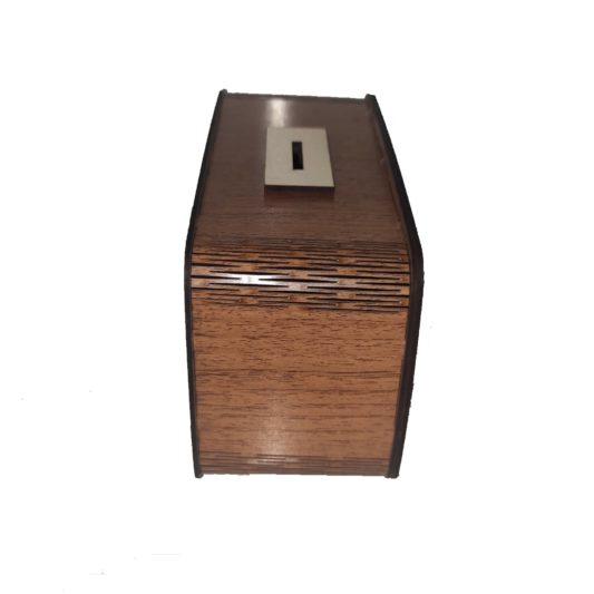 Ahşap Radyo Kumbara 3mm Mdf Radio Görünümlü Lazer Kesim - Görsel 4