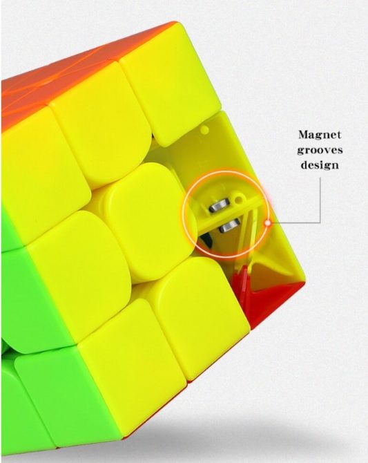 Qiyi Valk3M manyetik 3x3x3 sihirli küp Valk3 M 3x3 Zeka Küpü 3x3x3 Hızlı Eğitici Zeka Küpü - Görsel 3