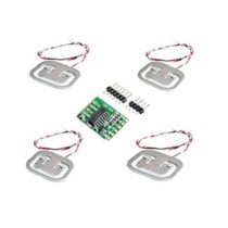 Load Cell Ağırlık Sensörü 50kg (4 Adet) + HX711 AD modülü