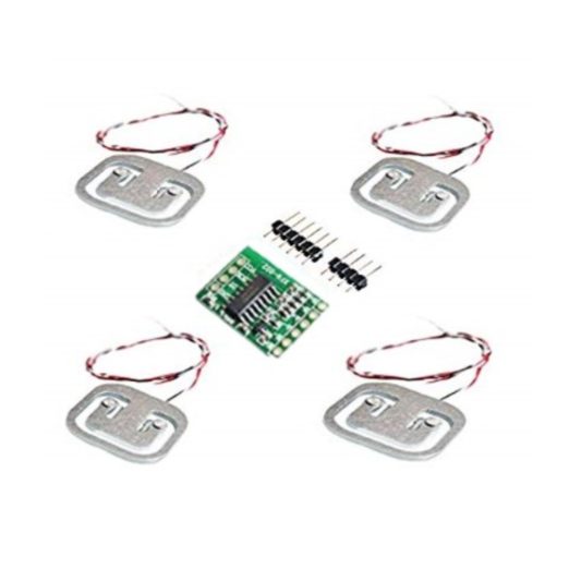 Load Cell Ağırlık Sensörü 50kg (4 Adet) + HX711 AD modülü
