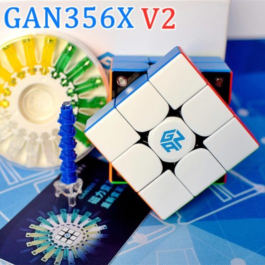 GAN356X V2 manyetik 3x3x3 sihirli küp 3x3 Zeka Küpü 3x3x3 Hızlı Eğitici Zeka Küpü - Görsel 5