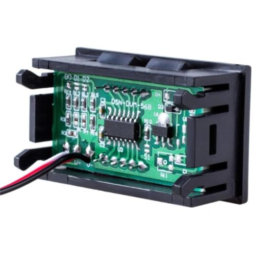 0.56 inch DC 0-100V Digital Voltmetre 3 Telli Panel Tip - Görsel 5