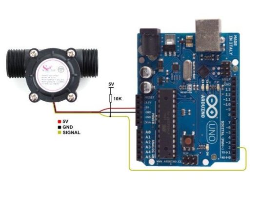 YF-S201 Su Akış Sensörü ve Hidrolik Basınç Sensörü Water Flow Sensor - Görsel 8