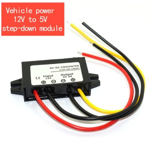 12V için 5V 3A 15W DC DC Converter Su Geçirmez Araba Uyumlu Konverter Dönüştürücü - Görsel 4