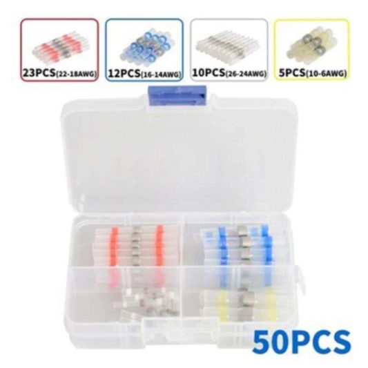 Lehimli Makaron SEti Isıyla Daralan Makaron 50 Parça Solder Set