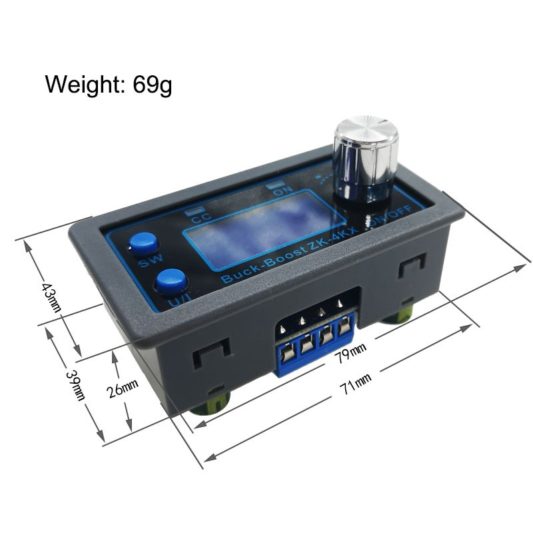 ZK-4KX DC DC Buck Boost dönüştürücü CC CV 0.5-30V 4A güç modülü ayarlanabilir regüle - Görsel 2