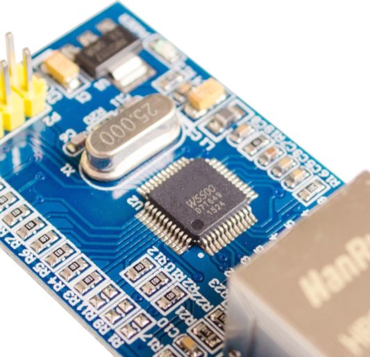 Arduino W5500 Ethernet Lan Modülü Chip SPI to LAN Ethernet Converter TCPIP Mod - Görsel 2