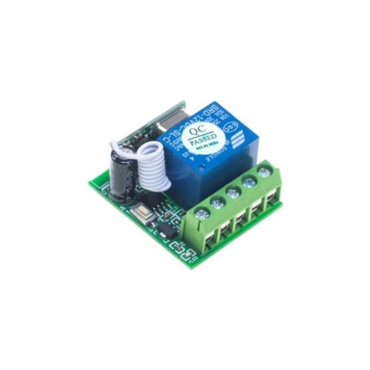 1 Kanal 433 MHz 12V Kablosuz RF Alıcılı Röle Kartı