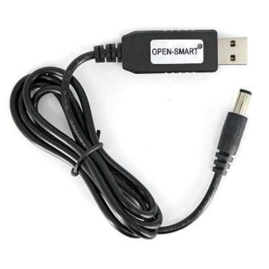 USB-Barrel Jack Voltaj Yükseltici (Giriş 5V, Çıkış 12V)