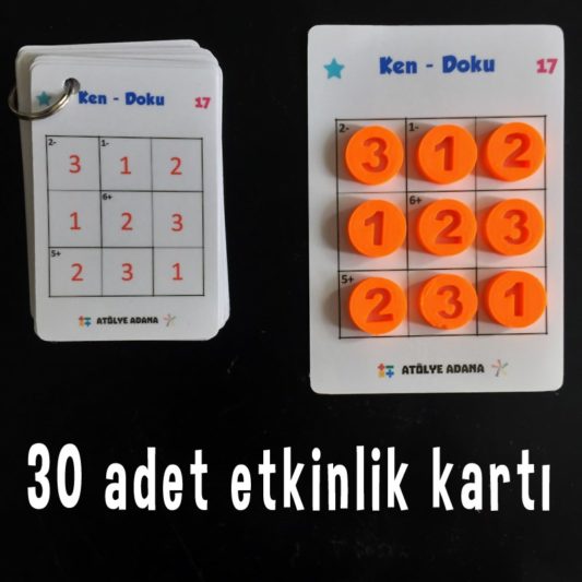KenDoku (3x3) - Matematik Akıl Zeka Mantık Bilsem Hazırlık Oyunu - Görsel 3
