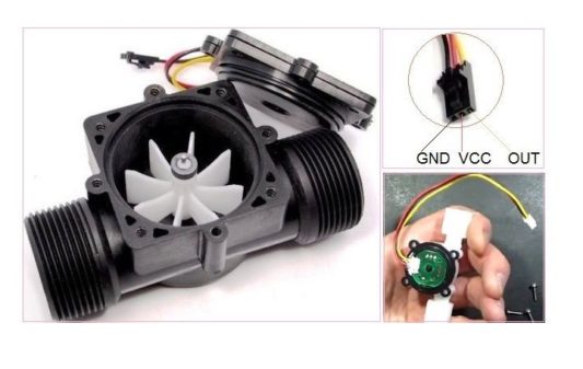 YF-S201 Su Akış Sensörü ve Hidrolik Basınç Sensörü Water Flow Sensor - Görsel 6