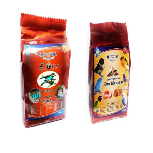 Beautiful Food Love ve Ballı Yumurtalı Mama Seti 500gr 2'li Set