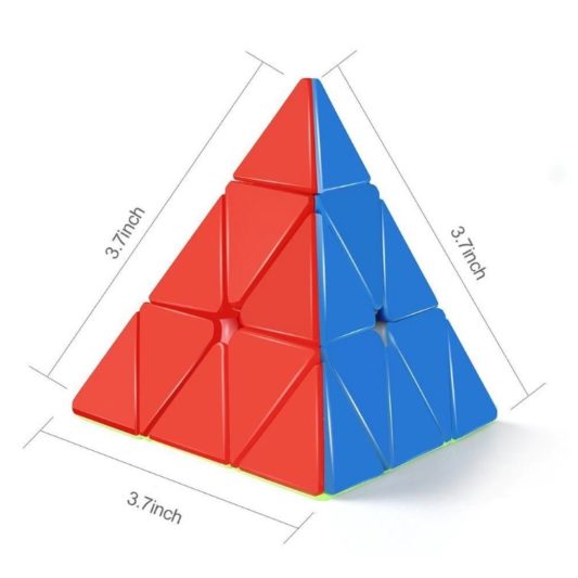 Qiyi Piramit Akıl Zeka Küpü 3x3x3 Eğitici Oyuncak - Görsel 4