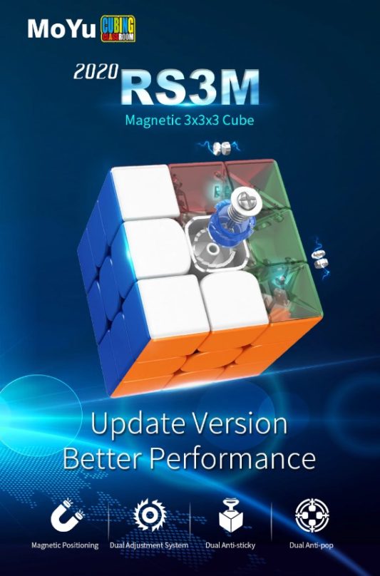 Moyu RS3M 2020 Manyetik Akıl Zeka Küpü 3x3x3 Magnetic Cube Süper Hızlı
