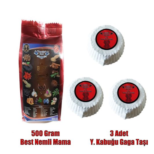 Beautiful Food Nemli 3 Adet Yumurta Kabuğu Gaga Taşı Seti Kalsiyum Desteği - Görsel 2
