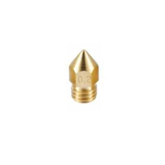 3D Yazıcı Extruder Nozzle 0.2 mm MK8 Creality Ender Uyumlu 1,75mm Filament - Görsel 2
