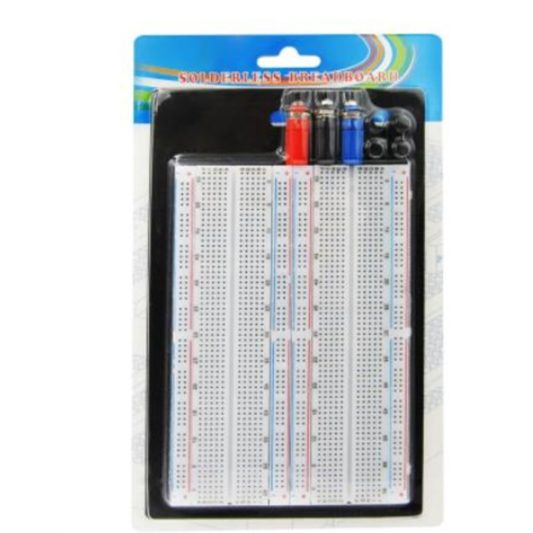 Büyük 1660 Pin 2 li Breadboard - 1660 Pin - Metal Alt Yüzey