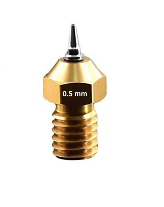 Nozzle 0.5mm Volkan 3D Çıkarılabilir Paslanmaz Çelik 3D Printer - 1,75mm Filament