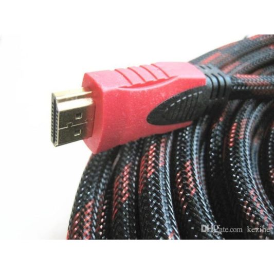 1.5m Hdmi Kablo 1.4 4K Full HD Laptop TV Görüntü 1,5 Metre DHMI Örgülü Cable - Görsel 4