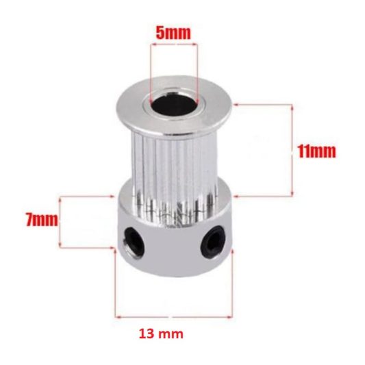 GT2 Kasnak, 16 Diş 5mm 10mm Kayış için 3D YAZICI - 3D Printer ve CNC çin - Görsel 3