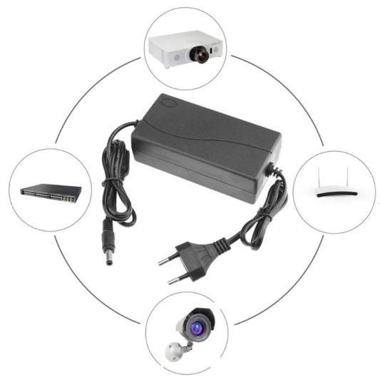 12V - 5A Priz Tipi Adaptör 5.5*2.5 Uç Led Trafo Uyumlu Jack Jak - Görsel 3