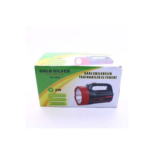Gold Silver GS-2655 Kaliteli 3000 Metre 5W Işıldak, Fener Projektör Yüksek Güç - Görsel 2