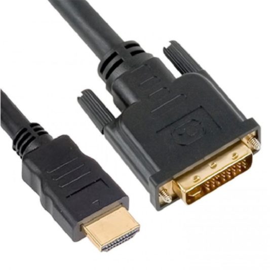 1.8m Hdmi to Dvi 24+1 Dvi to Hdmi Kablo Altın Uçlu - Görsel 6