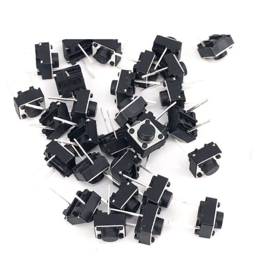 5 Adet - Buton 6x6x5 mm 2 pin, On Off Anahtar Button - Görsel 2
