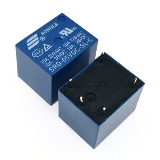 12V DC Röle 250v 10A 5 Pin SRD SL C SONGLE DC-SL-C Röle - Görsel 3