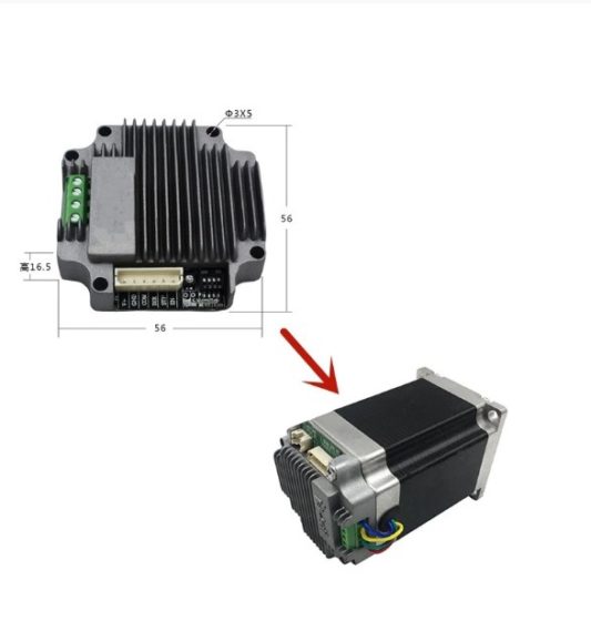Nema 17 Entegre Motor Sürücüsü DC11V-DC28V/2A - DC24V 4.8 Kablolu - Görsel 4
