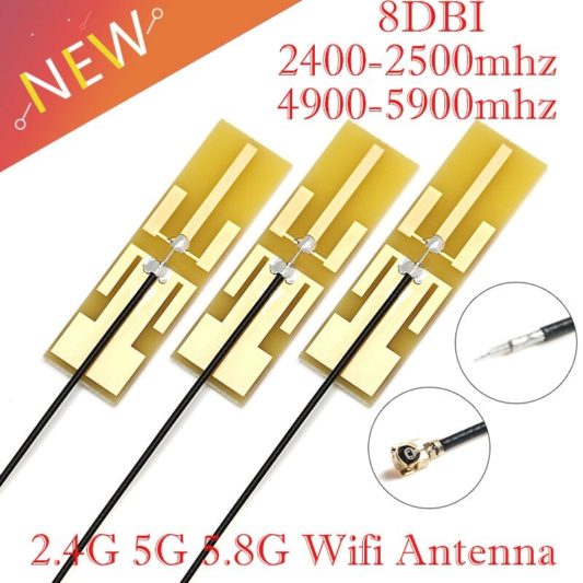 8dbı 2.4G 5G 5.8G Wıfı Dahili Pcb Anten Wifi Anten Ipex Arayüzü Çift Bant - Görsel 2