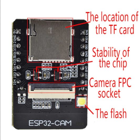ESP32-CAM +  ESP32 seri WiFi ESP32 + OV2640 Kamera ESP32 CAM - Görsel 4