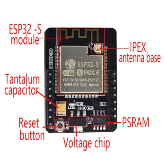 ESP32-CAM +  ESP32 seri WiFi ESP32 + OV2640 Kamera ESP32 CAM - Görsel 6