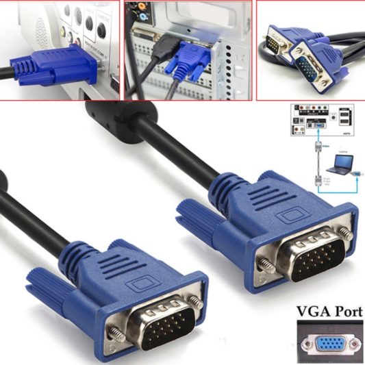 1.5m Vga Görüntü Kablosu LCD Monitör Projeksiyon için - Görsel 10