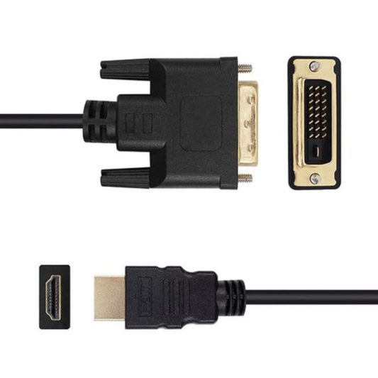 1.8m Hdmi to Dvi 24+1 Dvi to Hdmi Kablo Altın Uçlu - Görsel 4