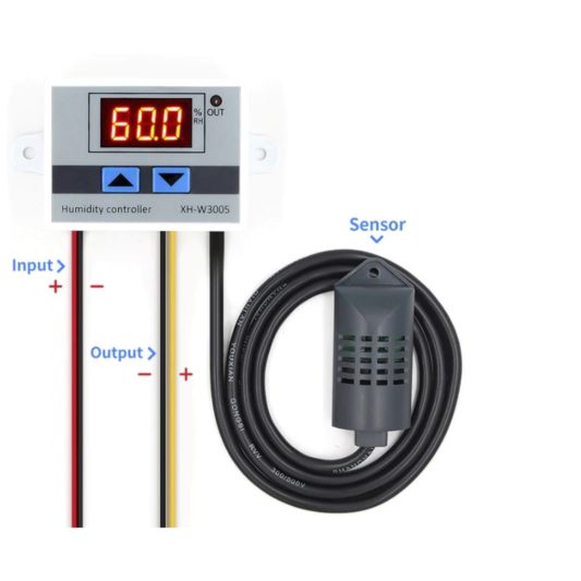 XH-W3005 DC 12V Dijital Nem Kontrol Seralar Kuluçka Makineler için uyumlu - Görsel 5