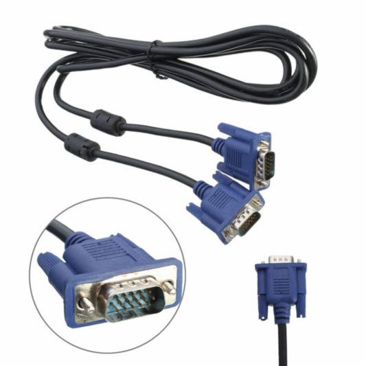 1.5m Vga Görüntü Kablosu LCD Monitör Projeksiyon için - Görsel 6