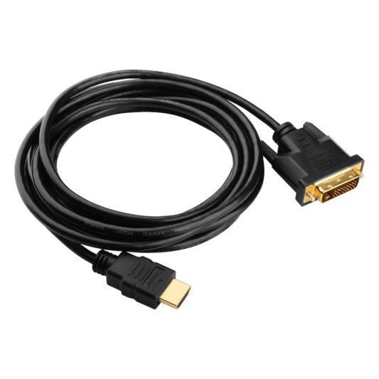 1.8m Hdmi to Dvi 24+1 Dvi to Hdmi Kablo Altın Uçlu - Görsel 7