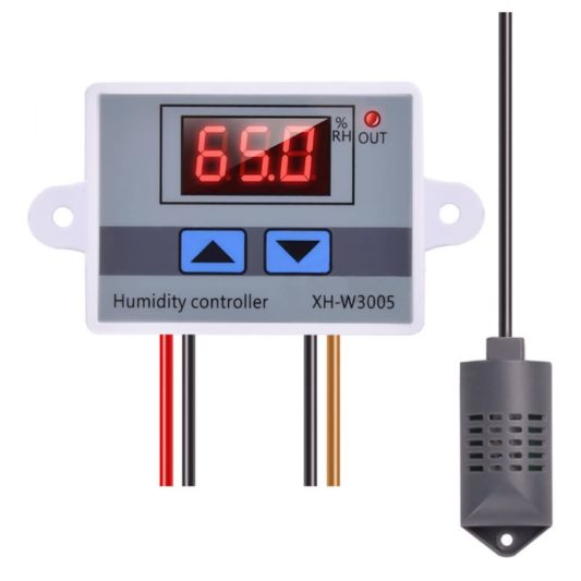 XH-W3005 220V Dijital Nem Kontrol Cihazı 1500W Kuluçka Sera Depo - Görsel 2