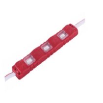 3'lü Enjeksiyon Kasa Modül Led 12V, Arkası Yapışkanlı 12 Volt 3lü 5630 LED - Kırmızı