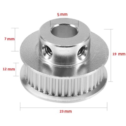 GT2 Kasnak, 32 Diş 5mm 10mm lik Kayış için 3D YAZICI - 3D Printer ve CNC çin - Görsel 2