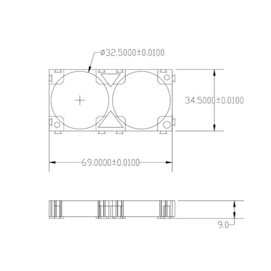 32650, 32700 ve Lifepo4 Şarjlı Piller İçin 2'li Tutucu ve Birleştirici Battery Holder - Görsel 3