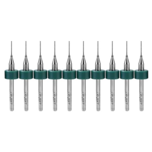 Pcb Matkap Ucu 0.6 mm Tungsten Mikro Karbür 10'lu 18 Shank Spiral Flüt