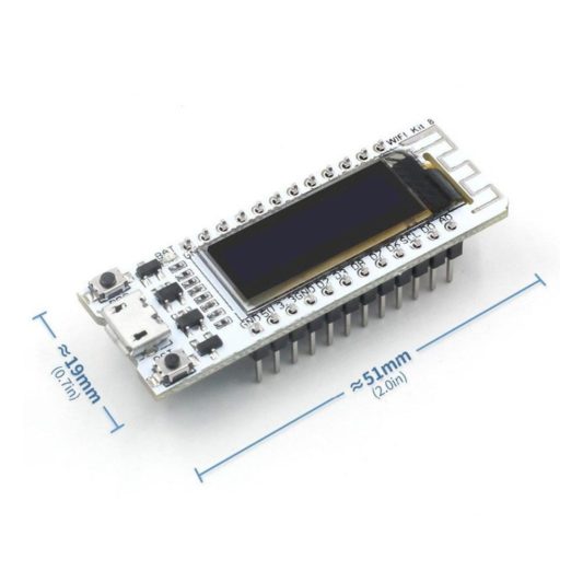 ESP8266 Tabanlı Geliştirme Kartı 0.91 OLED CP2014 32Mb Flash - Görsel 2