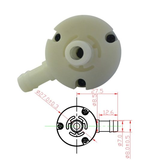 Endüstiyel Aslong WP-370B 12V Solenoid Mini Hava ve Su Pompası - Görsel 3