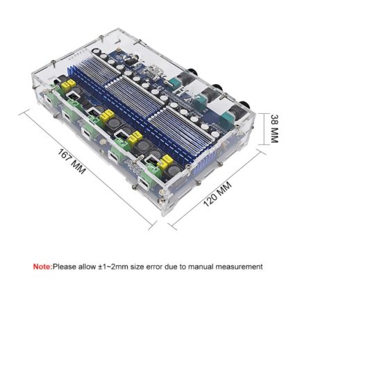 TPA3116D2 Bluetooth Amplifikatör Ses 2x50W + 2x100W Subwoofer  12-24V  XH-A310 - Görsel 3